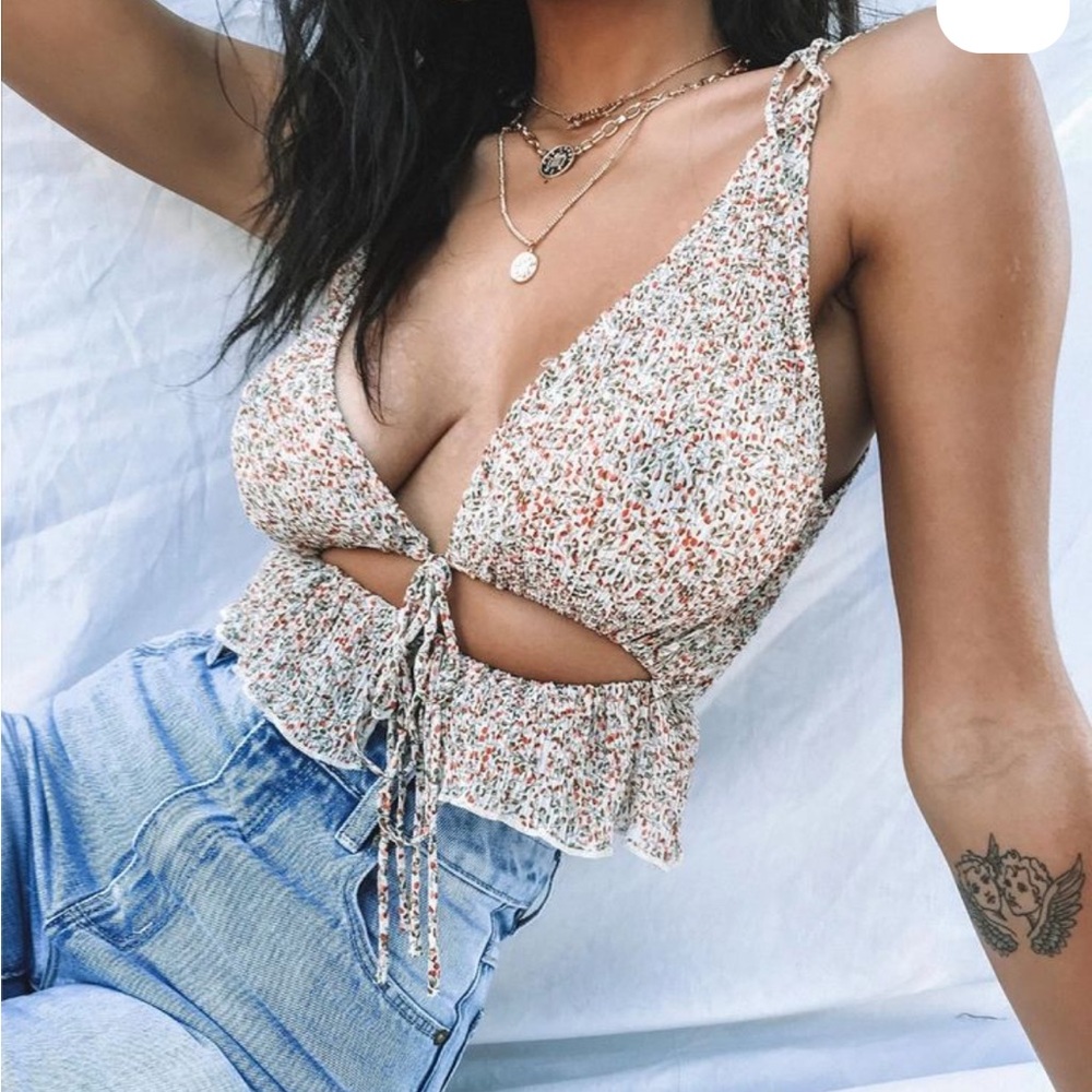 Princess Polly mesh wrap top